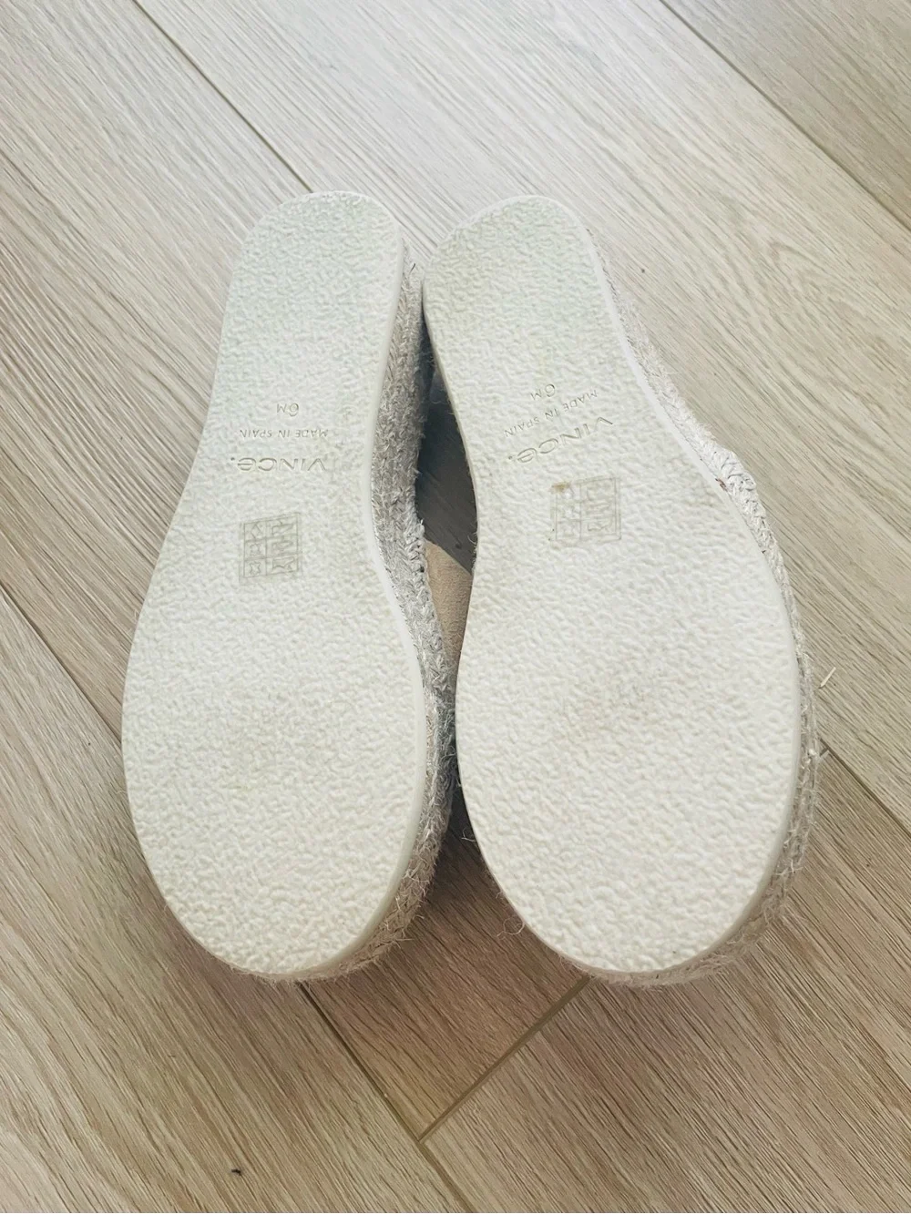 Vince Tan Suede Jesse Espadrille Slide Sandals, Size 6